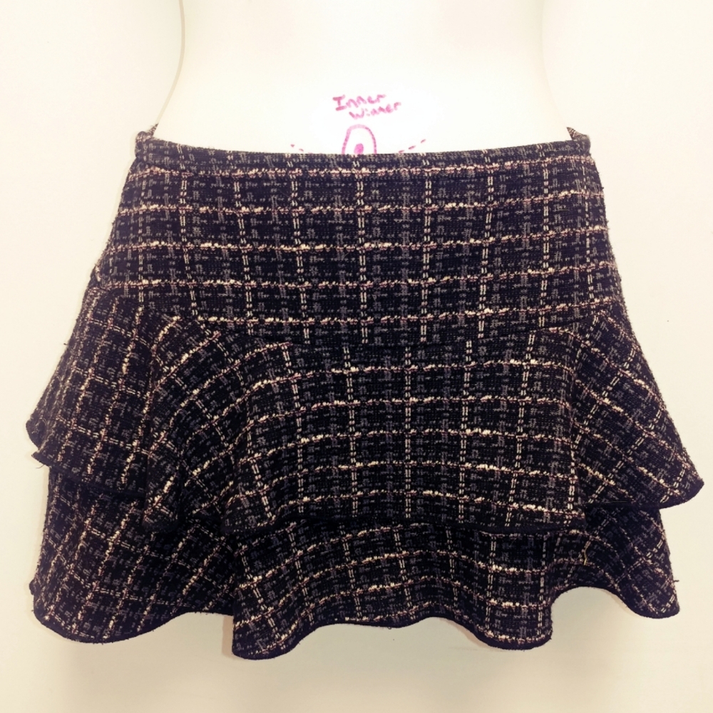 Mini plaid skirt